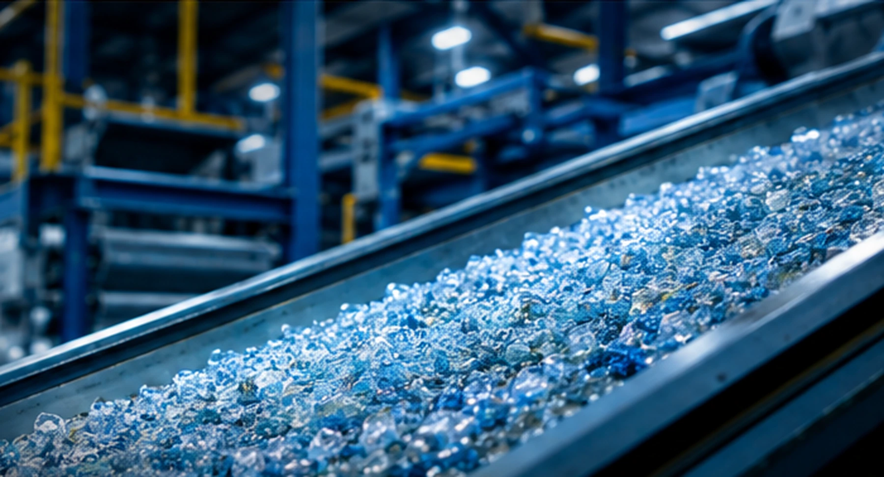 Linha industrial de transformação de materiais plásticos